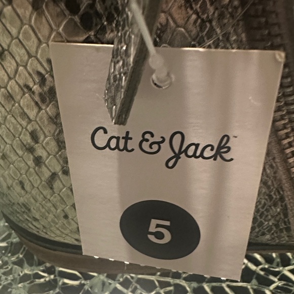 Cat & Jack Snakeskin Patterned Boots - Picture 3 of 4